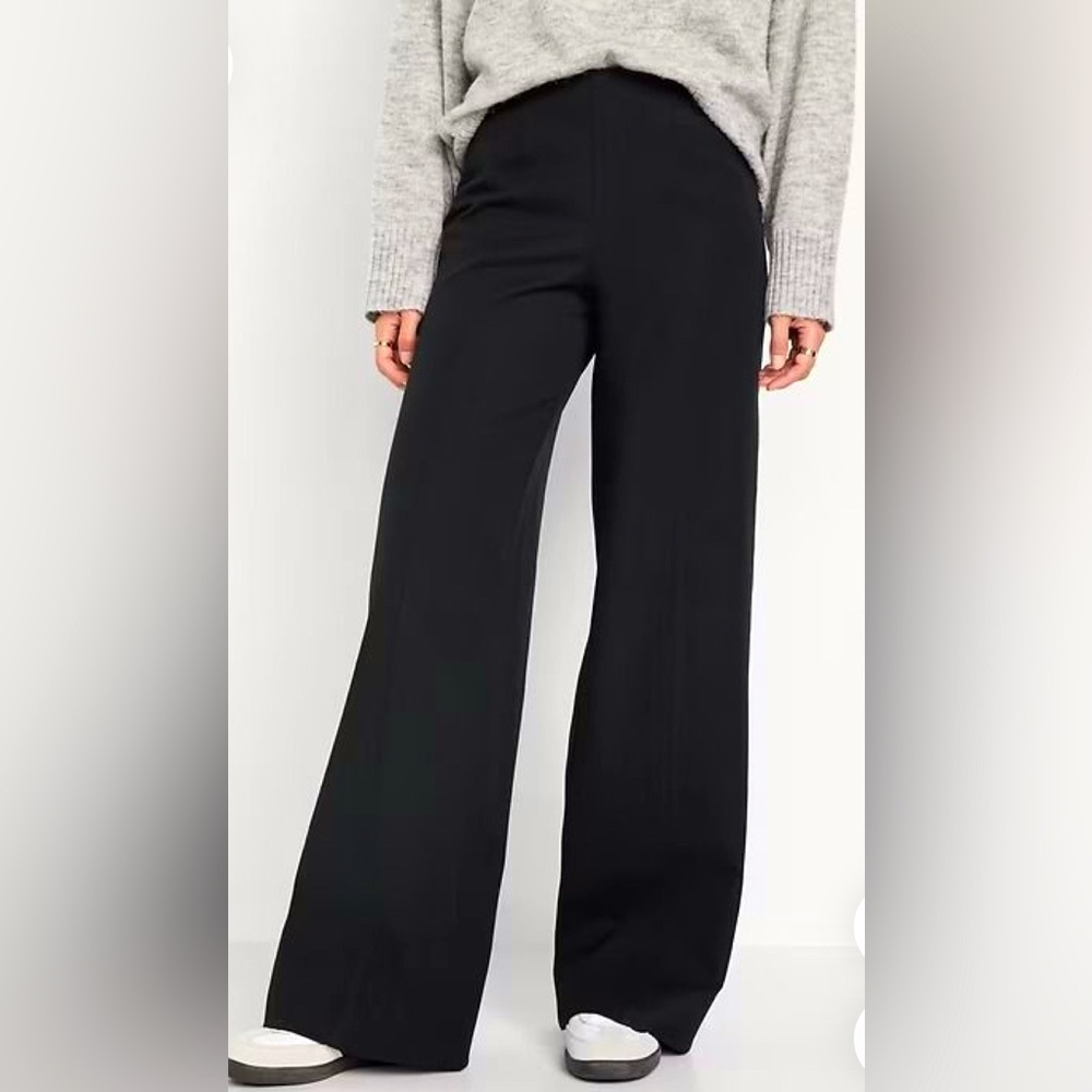 Old Navy High-Waisted Pull-On Pixie Wide-Leg Pants - Petite
